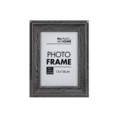 Picture Frame - Charcoal Grey Plastic, Size 13x18cm  